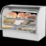 True TCGG-60-LD Curved Glass Front Refrigerated Deli Case